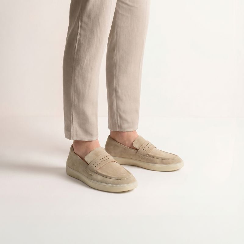 Think TURNA MEN Men Slipper - Material: Leather in Beige