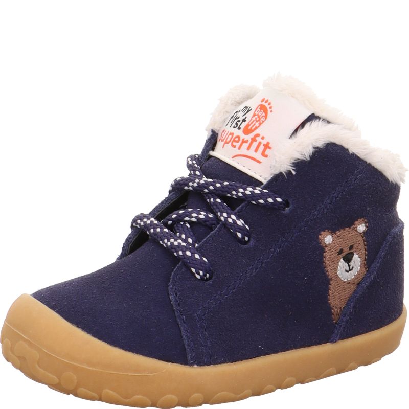 Superfit FLUMMI Unisex | Boys Sneakers high - Material: Leather in Blue