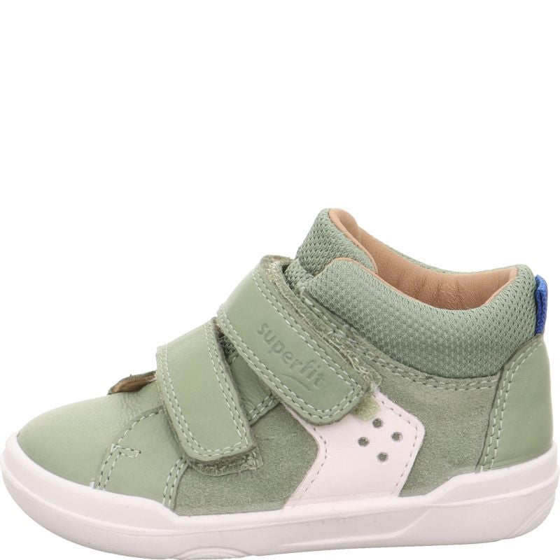 Superfit SUPERFREE Unisex, Jungen Sneaker high - Material: Leder/Textil in Grün