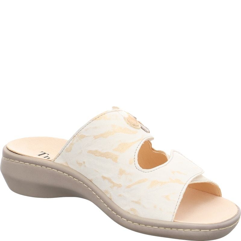 Think CAMILLA DAMEN Woman Mules - Material: Leather in Multi Colour