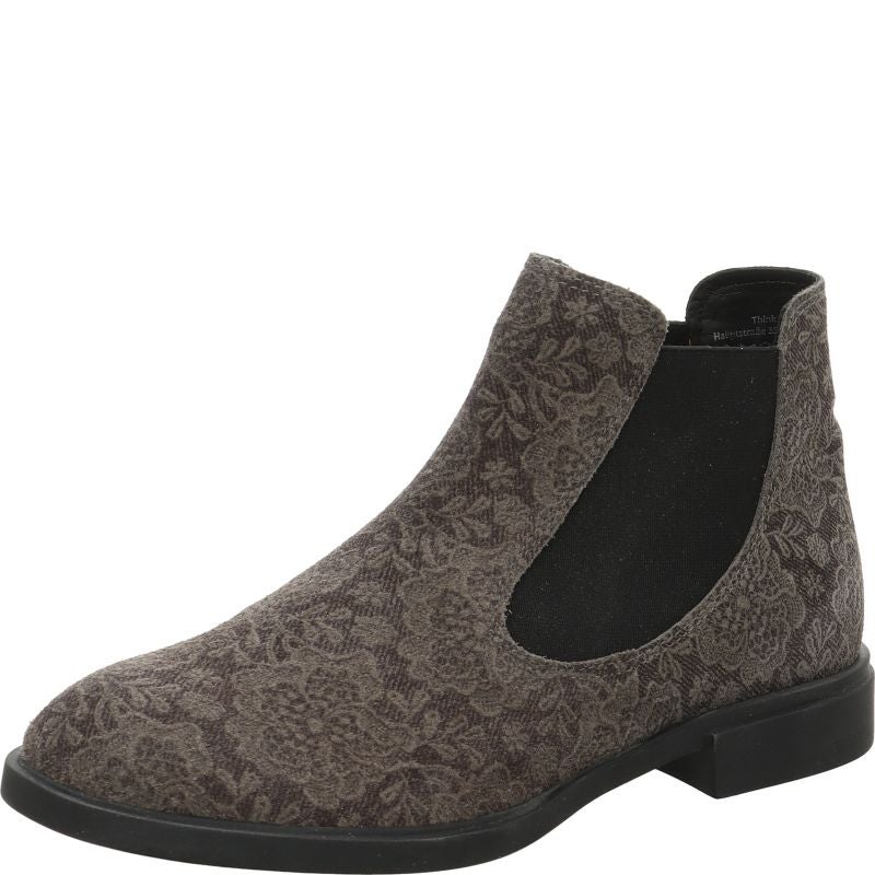 Think! NINA Damen Chelsea Boots - Material: Leder in Grau