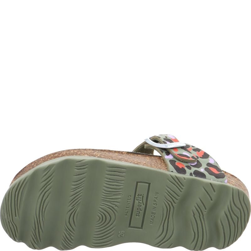 Superfit FUSSBETTPANTOFFEL Girls Slipper - Material: Sonstiges Material in Green