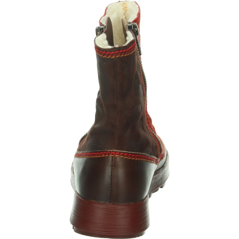 Think! COMODA Damen Stiefelette - Material: Leder in Rot