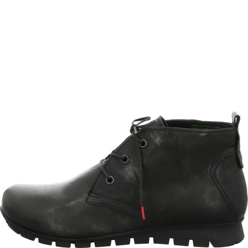 Think! MENSCHA Damen Ankle Boots - Material: Leder in Schwarz