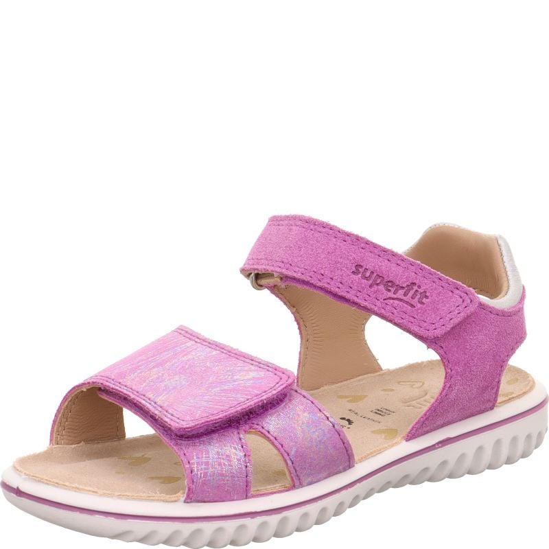Superfit SPARKLE Girls Sandal - Material: Leather in Purple