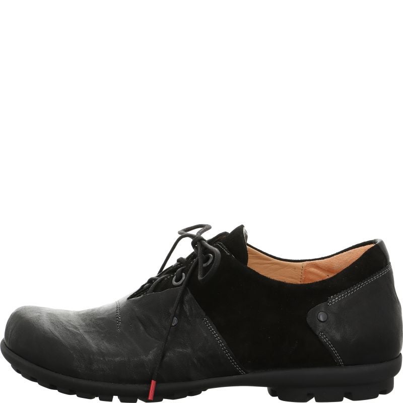 Think KONG HERREN Men Lace up shoe - Material: Leather in Black