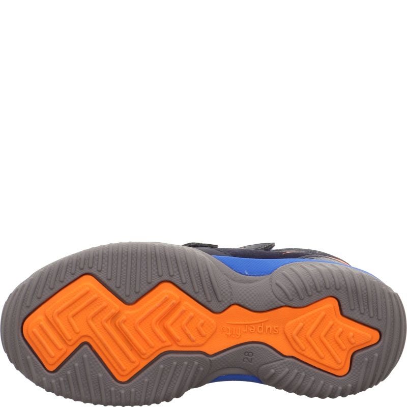Superfit STORM Unisex | Jungen Sneaker high - Material: Leder/Sonstiges Material/Textil in Blau