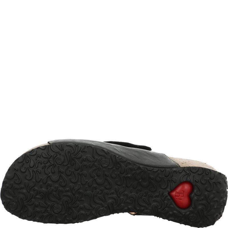 Think! MIZZI Damen Pantolette - Material: Leder in Schwarz
