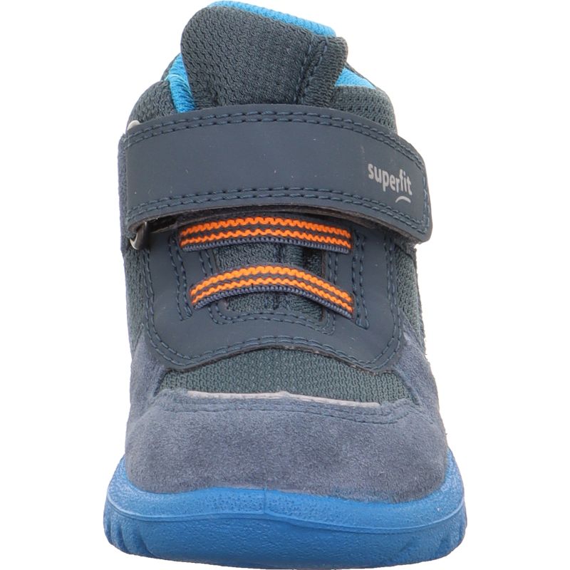 Superfit SPORT7 MINI Unisex | Boys Sneakers high - Material: Leder/Sonstiges Material/Texti in Blue