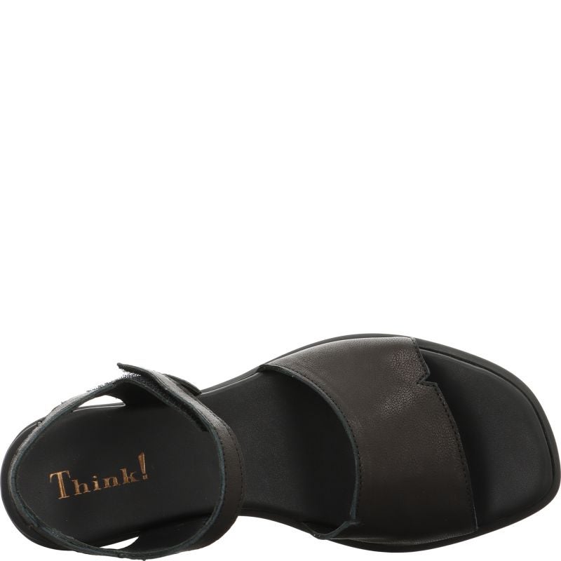 Think! VIVI Damen Sandalette - Material: Leder in Schwarz
