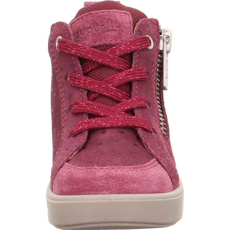 Superfit SUPIES Mädchen Sneaker high - Material: Leder/Textil in Rot