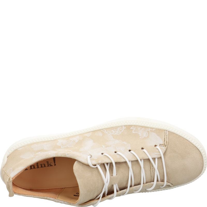Think TURNA WOMEN Sneakers low - Material: Leather in Beige