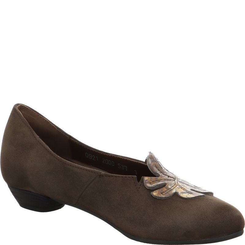 Think GRACE Woman Pumps - Material: Leather in Grey