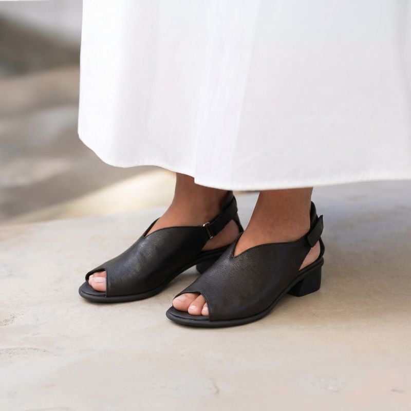Think VIVI Woman Sandal - Material: Leather in Black