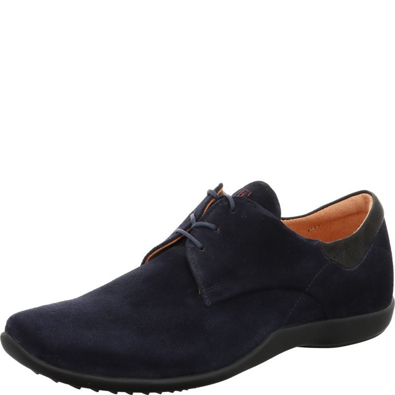 Think STONE HERREN Men Lace up shoe - Material: Leather in Blue