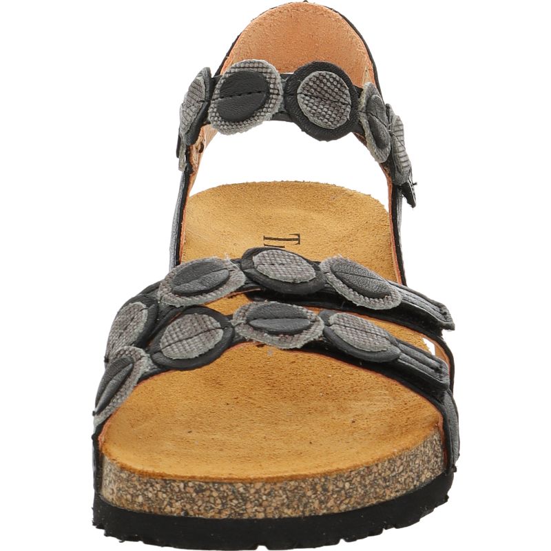 Think KOAK DAMEN Strap sandal - Material: Leather in Black