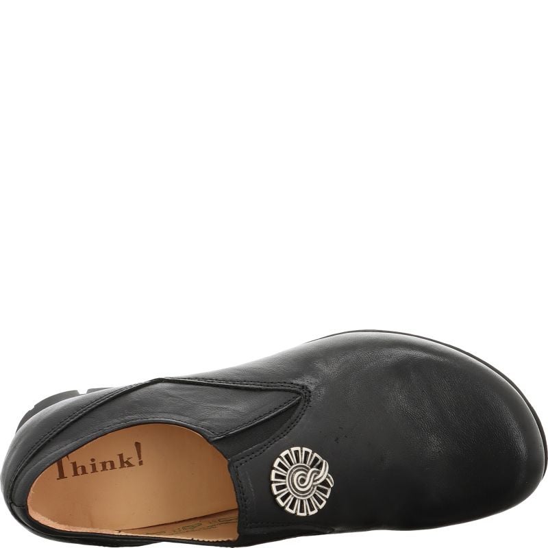 Think MENSCHA Woman Slipper - Material: Leather in Black