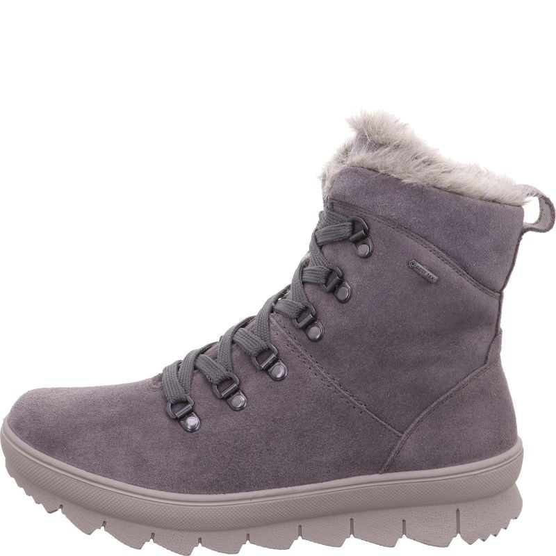 legero NOVARA Damen Schnürboots - Material: Leder in Grau