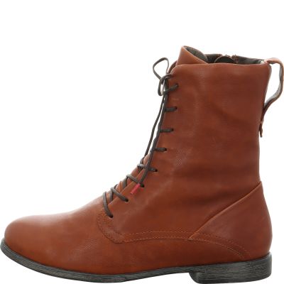 Think AGRAT Woman Ankle Boot - Material: Leather in Brown