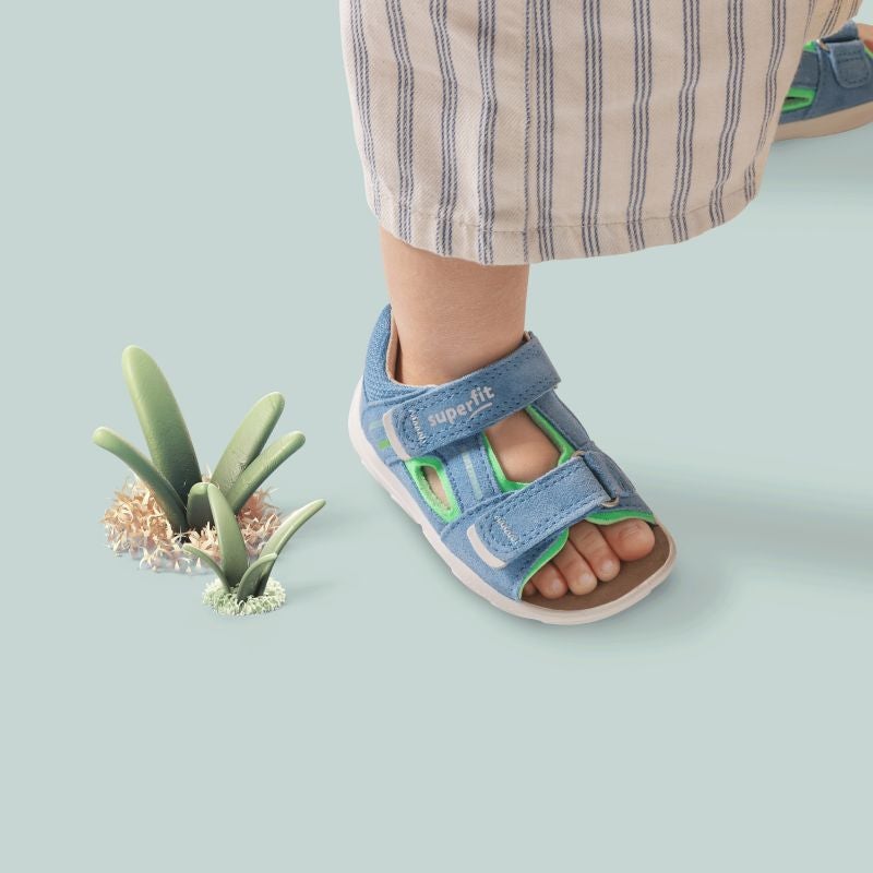 Superfit NINO Sandal - Material: Leather/Textil in Blue