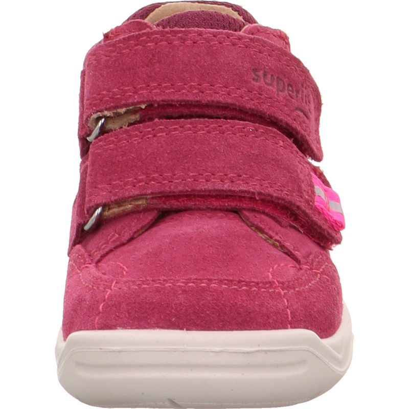 Superfit WHALEY Girls Sneakers high - Material: Leather/Textil in Red