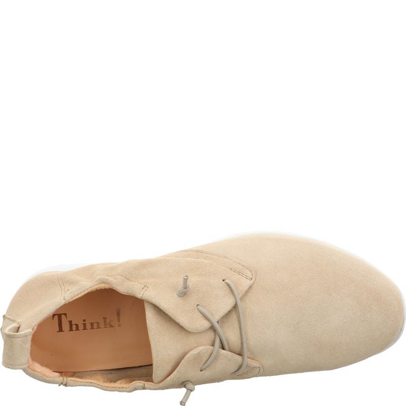 Think! ALOA Damen Sneaker low - Material: Leder in Beige