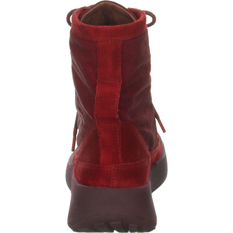 Think! KUSABI Damen Schnürboots - Material: Leder in Rot