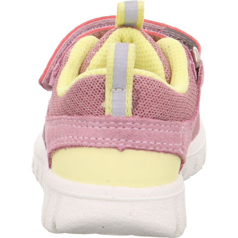 Superfit SPORT7 MINI Mädchen Sneaker low - Material: Leder/Sonstiges Material/Textil in Rosa