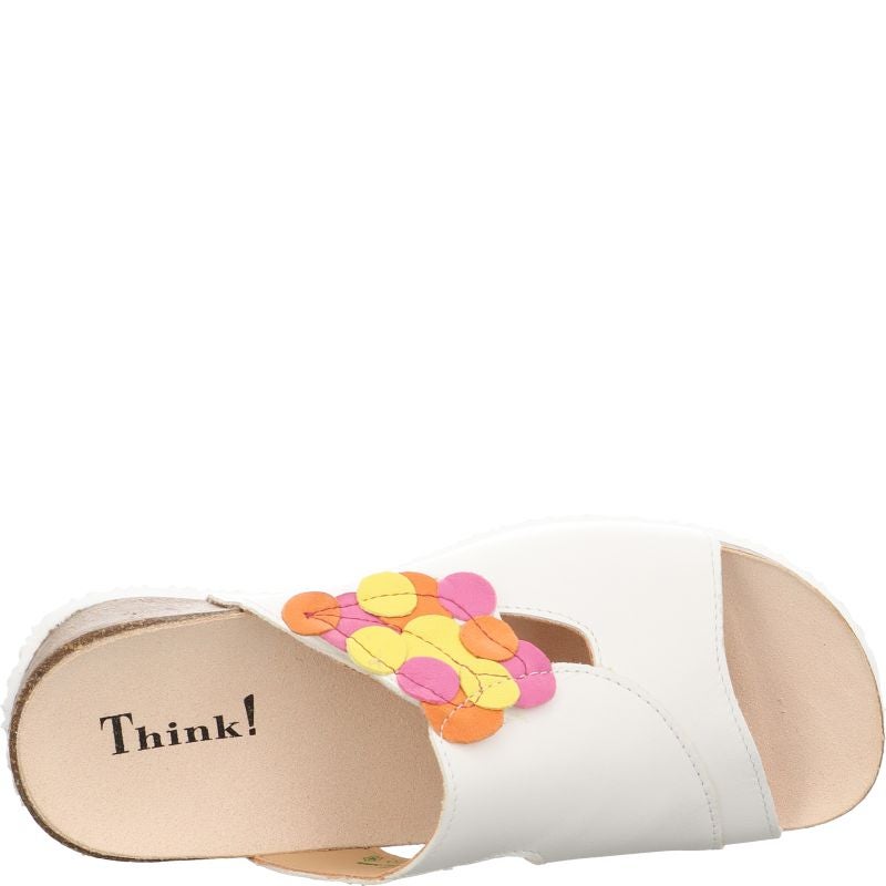 Think MIZZI DAMEN Woman Mules - Material: Leather in White