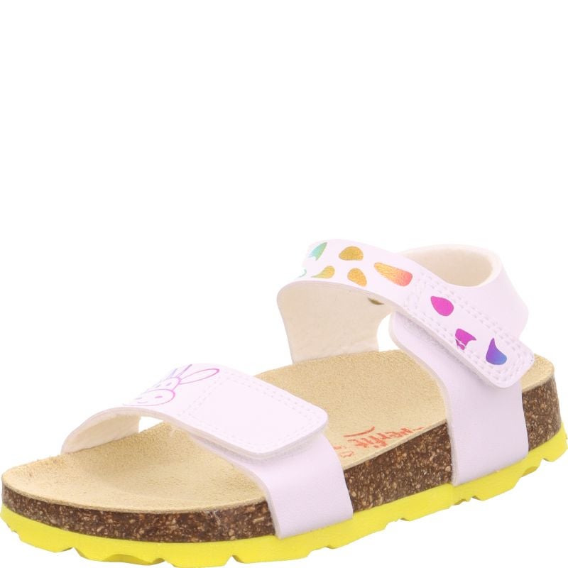 Superfit FUSSBETTPANTOFFEL Girls Sandal - Material: Sonstiges Material in White