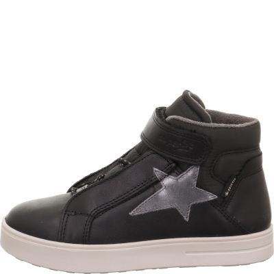 Superfit STELLA Mädchen Sneaker high - Material: Leder/Sonstiges Material/Textil in Schwarz