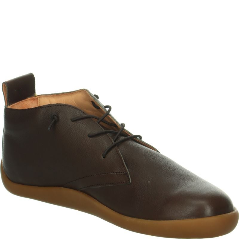 Think HAPPAT Sneakers high - Material: Leather in Brown