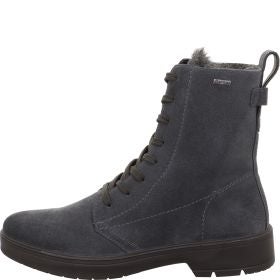 Legero MYSTIC Damen Schnürboots - Material: Leder in Grau