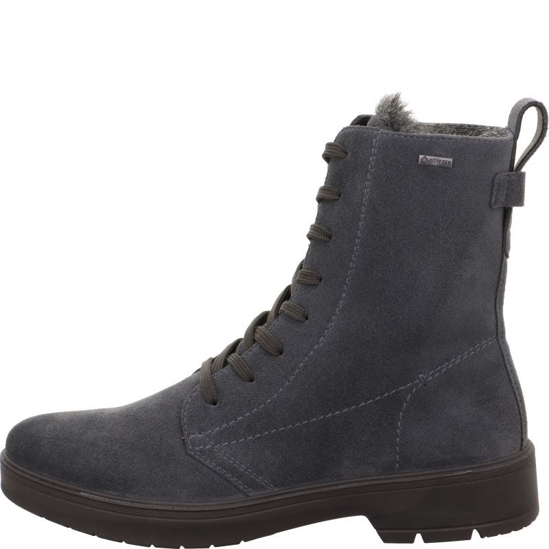 Legero MYSTIC Damen Schnürboots - Material: Leder in Grau