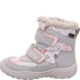 Superfit CRYSTAL Girls Boot - Material: Leder/Sonstiges Material/Texti in Grey