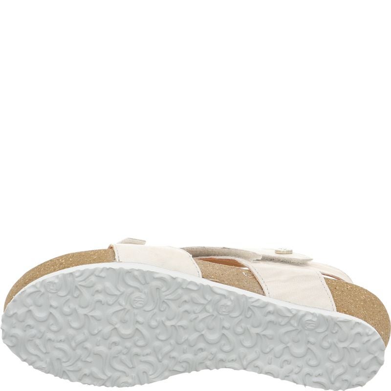 Think DUMIA Strap sandal - Material: Leather in Grey