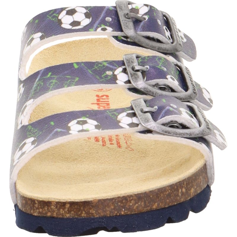 Superfit FUSSBETTPANTOFFEL Jungen Pantoffel - Material: Sonstiges Material in Blau
