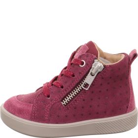 Superfit SUPIES Girls Sneakers high - Material: Leather/Textil in Red