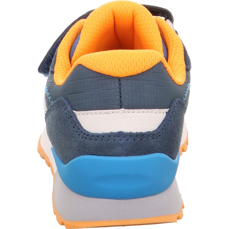 Superfit DASH Jungen | Unisex | Mädchen Sneaker low - Material: Leder/Sonstiges Material/Textil in Blau