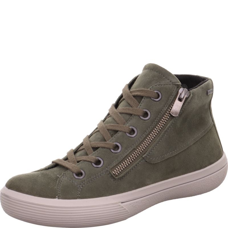 Legero FRESH Damen Sneaker high - Material: Leder in Grün