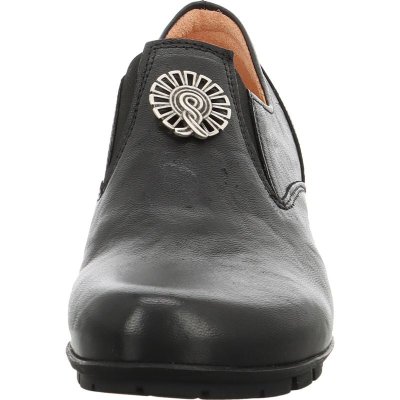Think MENSCHA Woman Slipper - Material: Leather in Black
