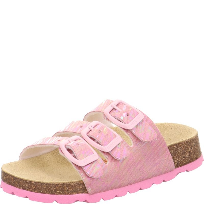Superfit FUSSBETTPANTOFFEL Slipper - Material: Textile in Rose