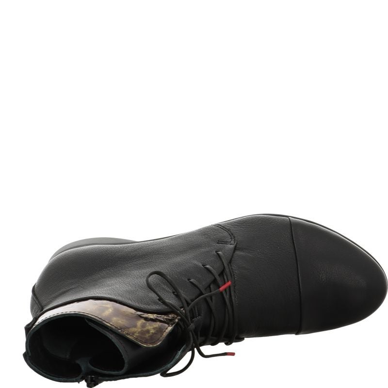 Think! GUAD2 Damen Stiefelette - Material: Leder in Schwarz