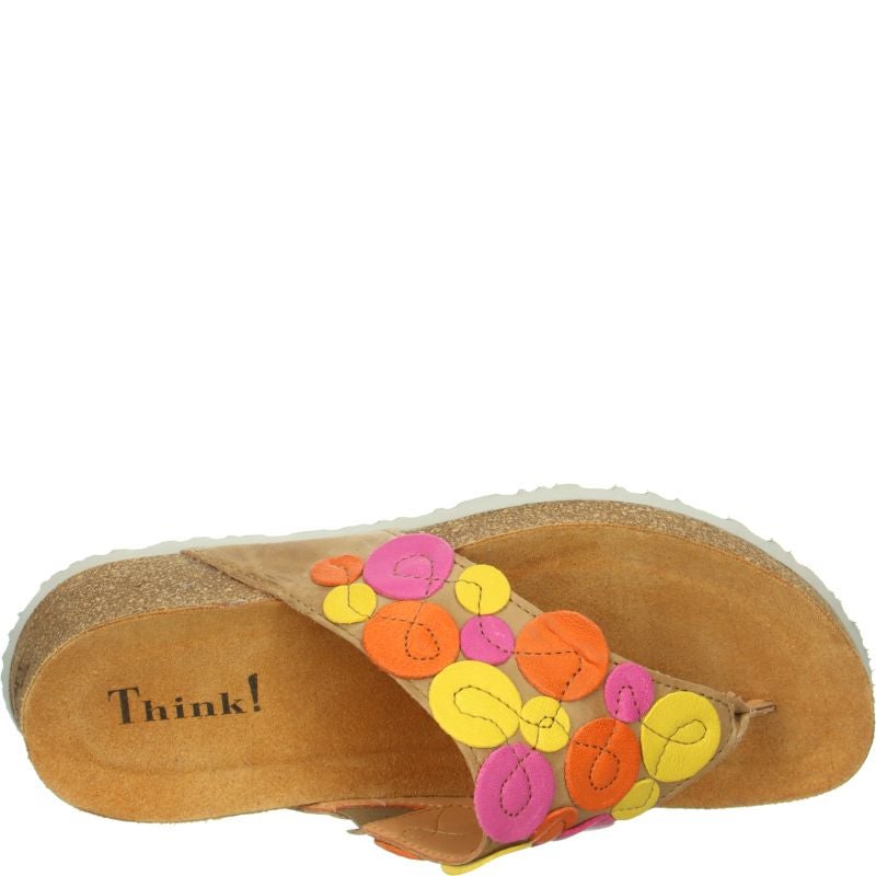 Think KOAK DAMEN Woman Mules - Material: Leather in Beige