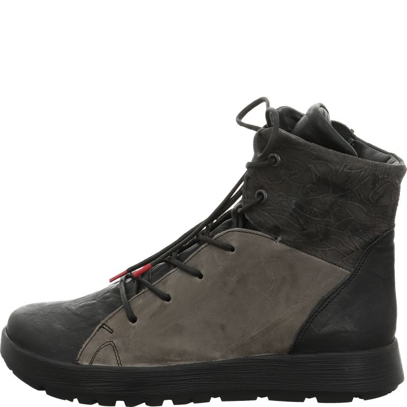 Think! COMODA Damen Stiefelette - Material: Leder in Schwarz