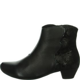 Think AIDA DAMEN Woman Ankle boot - Material: Leather in Black
