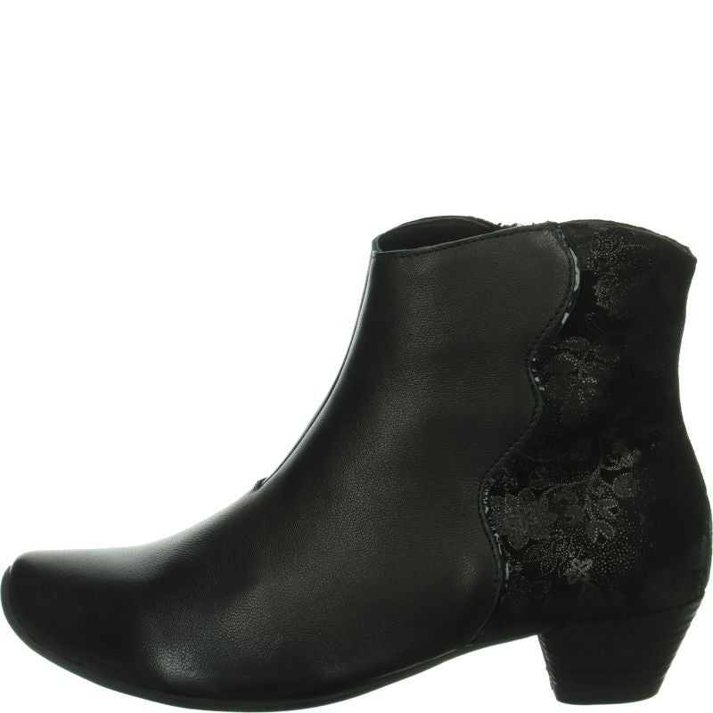Think AIDA DAMEN Woman Ankle boot - Material: Leather in Black