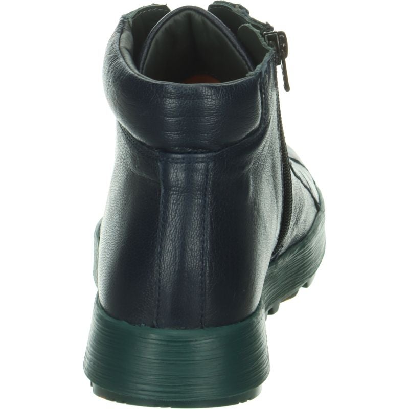 Think COMODA Woman Ankle boot - Material: Leather in Blue