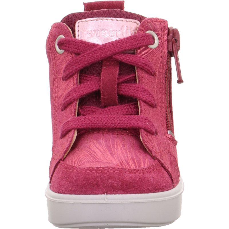 Superfit SUPIES Girls Sneakers high - Material: Leather/Textil in Red