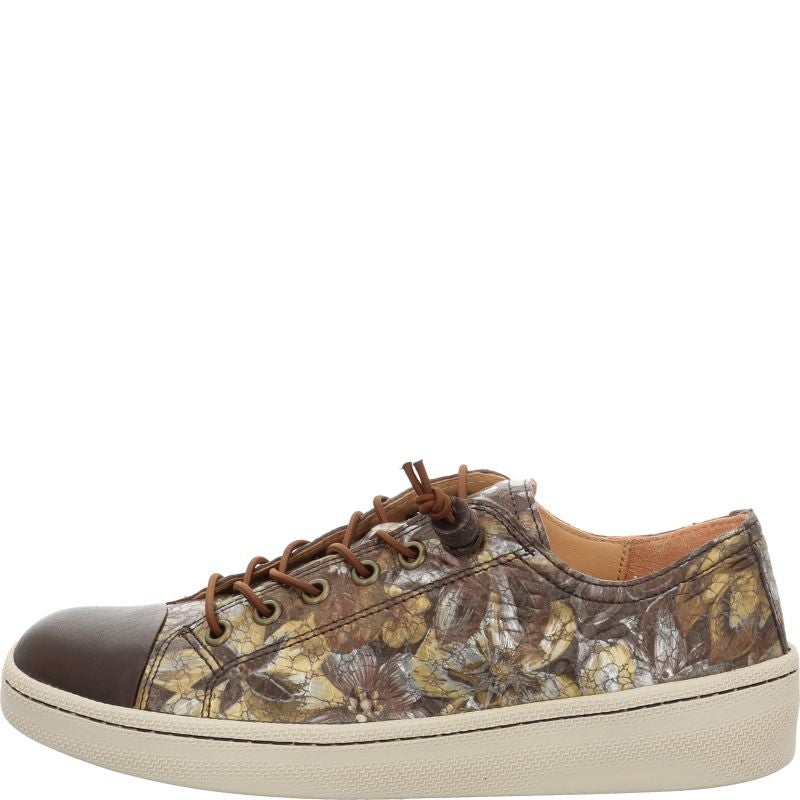 Think KUMI Woman Sneakers low - Material: Leather in Brown